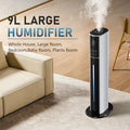 KELOPA 2.38gal Soundwave Technology Cool Mist Humidifier | Top Fill | Smart Humidity Control | Sleep Mode | Ideal for Home, Large Rooms, Bedrooms, Offices, And Plants | Covers 600ft²+