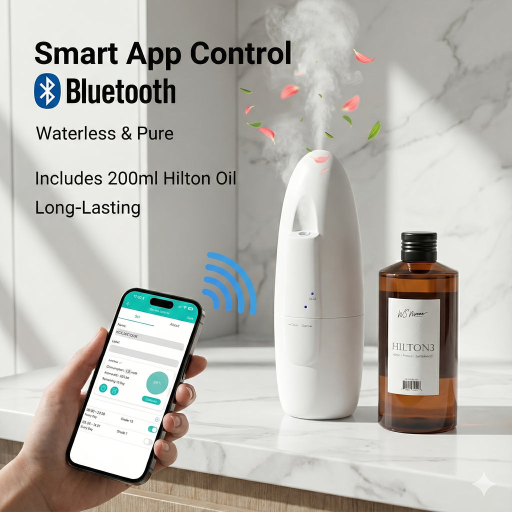 Waterless Essential Oil Diffuser - Scent Diffuser, Plug-in Portable, Oil Diffuser Large Room, Diffuser - Wall Professional Oil Diffuser With 6.76oz Fragrance Oils Optional