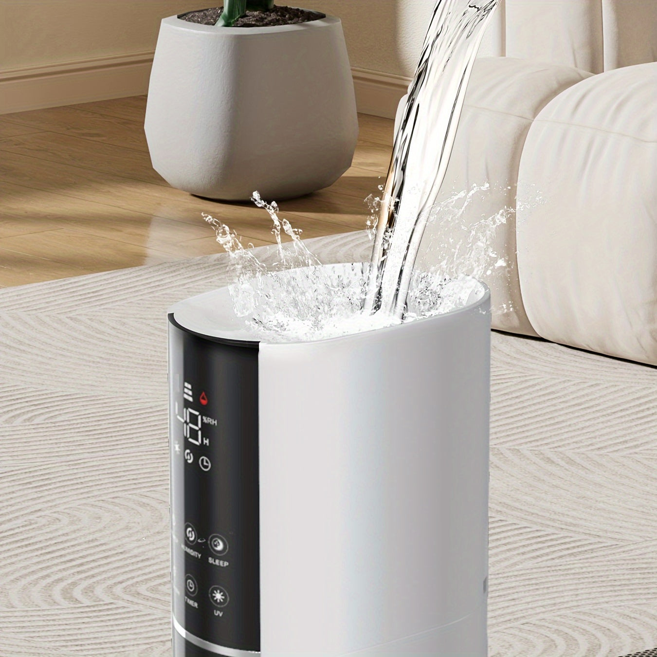 KELOPA 2.38gal Soundwave Technology Cool Mist Humidifier | Top Fill | Smart Humidity Control | Sleep Mode | Ideal for Home, Large Rooms, Bedrooms, Offices, And Plants | Covers 600ft²+