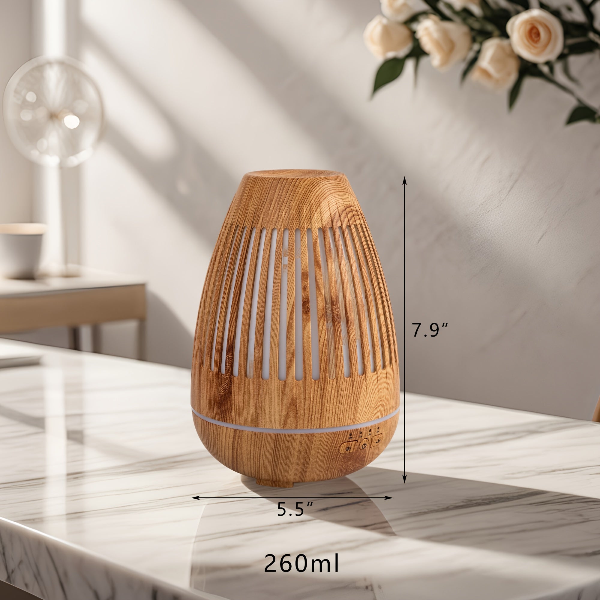 Essential Oil Diffuser 6.76 Oz Spray Humidifier with 7 Color LED Light Automatic Shut Off And Home Fragrance Lamp for Bedroom And Office