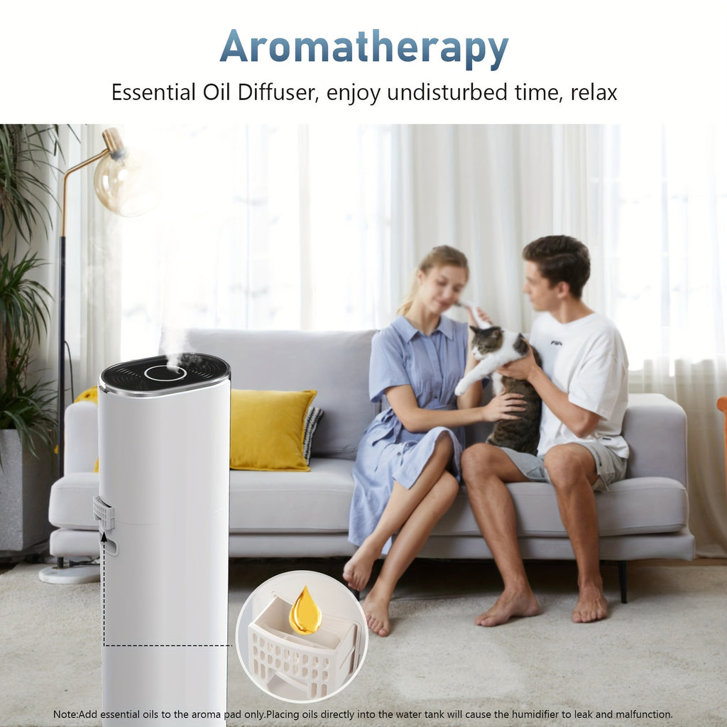 KELOPA 2.38gal Soundwave Technology Cool Mist Humidifier | Top Fill | Smart Humidity Control | Sleep Mode | Ideal for Home, Large Rooms, Bedrooms, Offices, And Plants | Covers 600ft²+