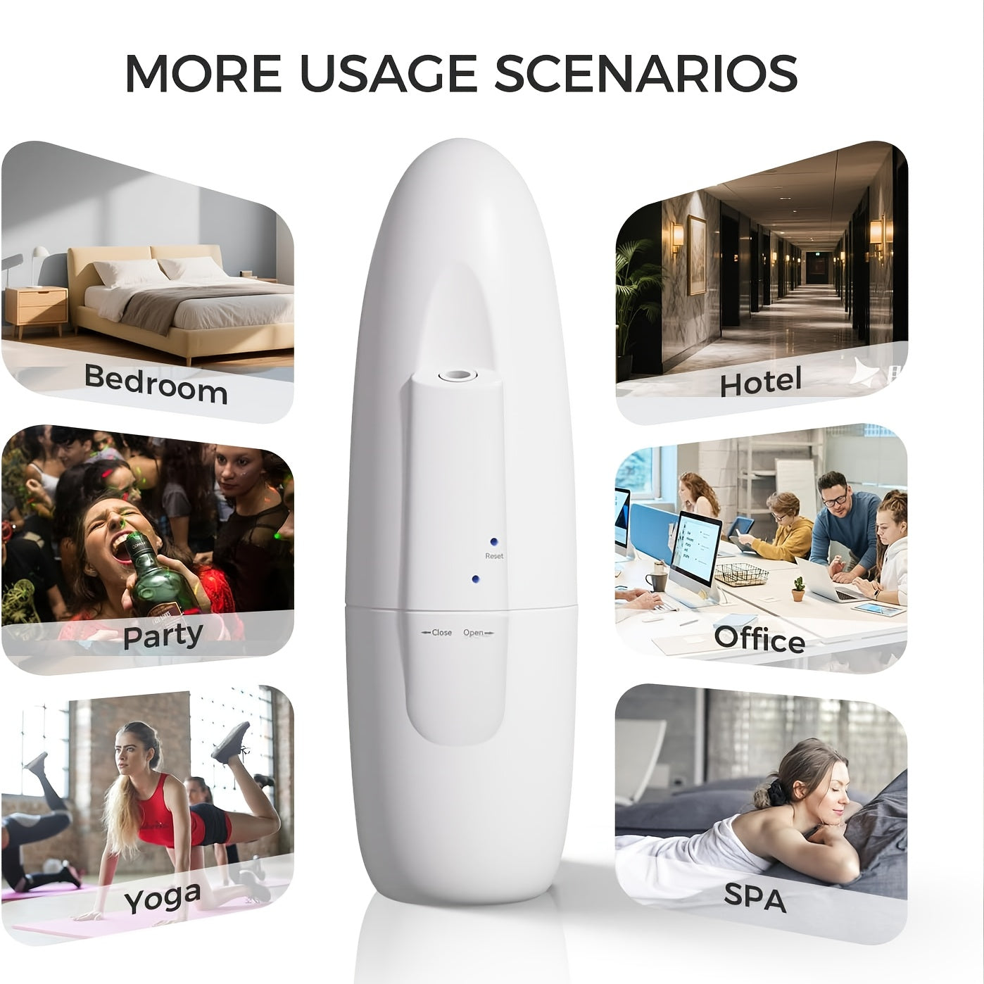 Waterless Essential Oil Diffuser - Scent Diffuser, Plug-in Portable, Oil Diffuser Large Room, Diffuser - Wall Professional Oil Diffuser With 6.76oz Fragrance Oils Optional