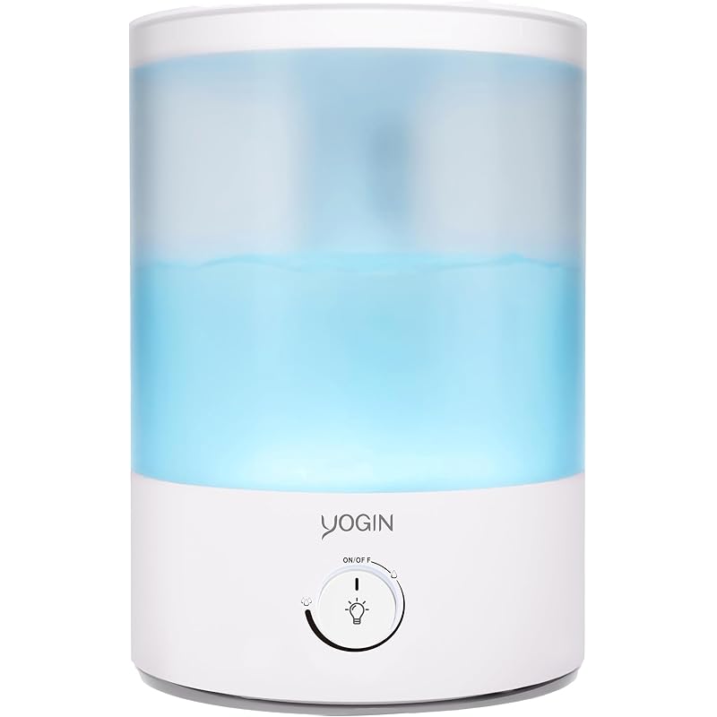 Humidifiers for Bedroom Large Room, Top Fill 2. 1.32gal Soundwave Technology Cool Mist Humidifiers for Baby Nursery and Plants, Up to 24 Hours, 24dB Quiet, Night Light, Auto Shut Off, Easy Clean Humidifier(ONLY Premium Version- Knob with Light)