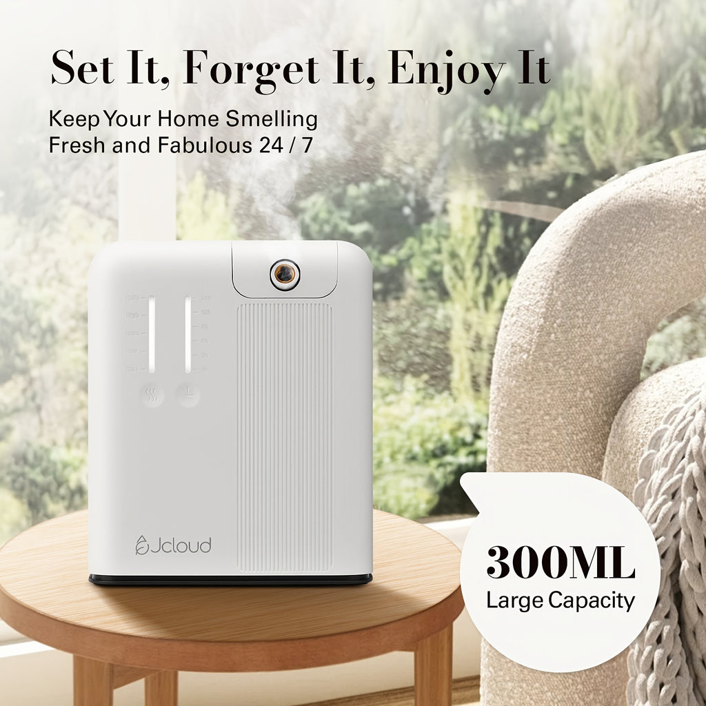 JCLOUD AROMA 2025 Enhanced Smart Scent Air Device for Home, Office, And Hotel - Waterless Cold Air Diffuser Suitable for Areas Up to 1500 Sq Ft, Essential Oil Diffuser, White (Aroma Oil Not Provided)
