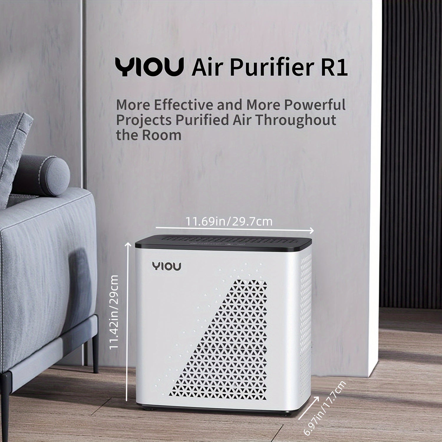 Large Room Air Purifier For Up To 1295 Ft², Quiet 20dB Air Cleaner, Advanced PM 2.5 Display, Auto Mode, Timer, HEPA H13 Filter Captures Smoke, Pollen, Pet Dander, Allergies, Perfect For Bedroom, Living Room, And Office