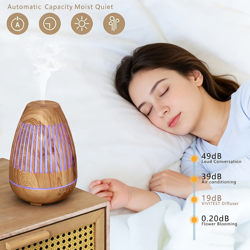 Essential Oil Diffuser 6.76 Oz Spray Humidifier with 7 Color LED Light Automatic Shut Off And Home Fragrance Lamp for Bedroom And Office