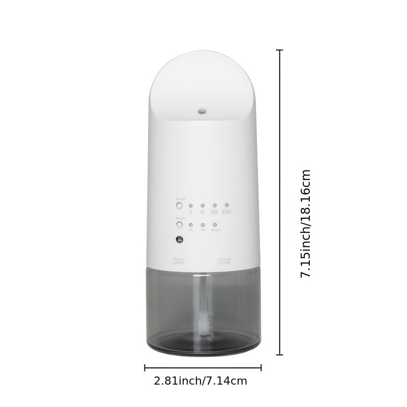 Plug-In Waterless Essential Oil Diffuser - 500 Sq.Ft Coverage, Range Nano Mist Technology -5.41oz, Auto Day\u002FNight Modes, Aromatherapy Diffuser for Large Room, Spa, Office, Kid\u002FPet Safe - White